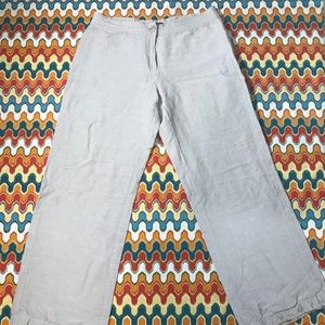 Nic+Zoe wide leg linen pants size 8